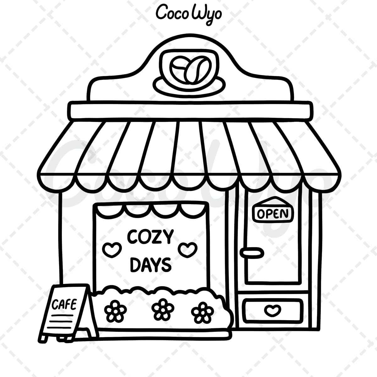 Coco Wyo Stress Relief Coloring Book - Bold & Easy Designs | 52 Pages | Paperback 2