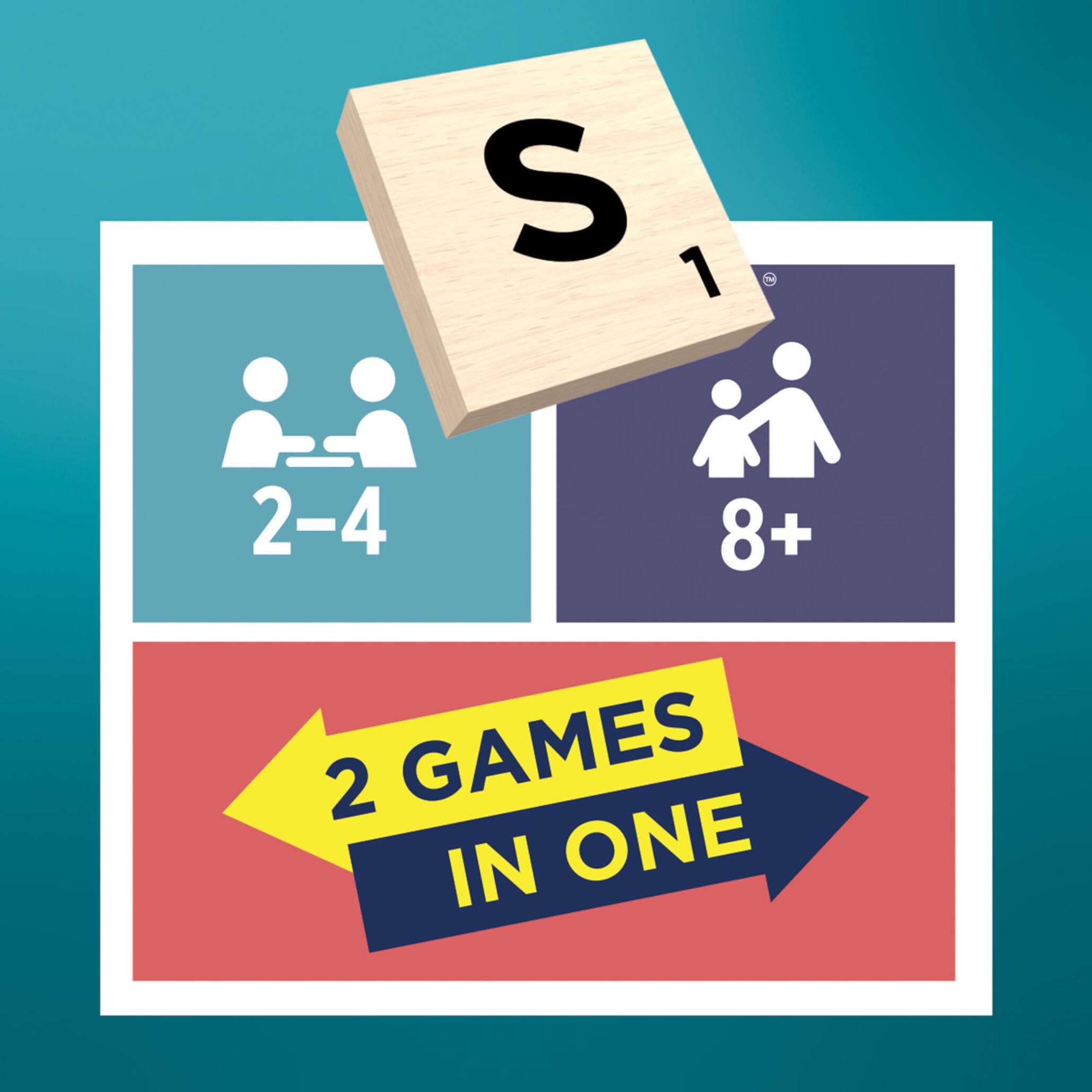 Mattel Games Scrabble Board Game Classic Family Word Fun with Wooden Tiles 11