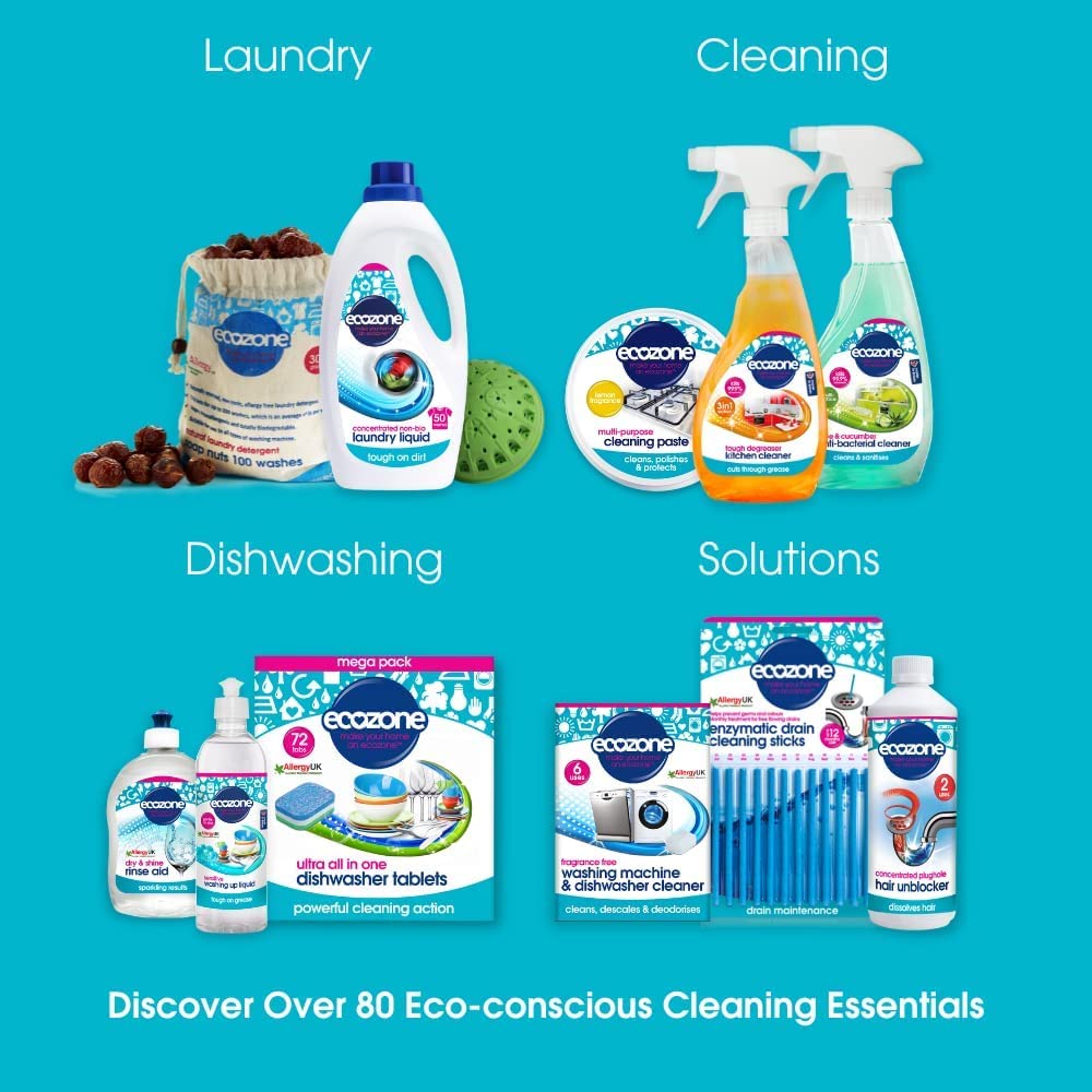 Ecozone Rinse Aid for Dishwashers - Natural Formula, Streak-Free Finish | 500 ml 4