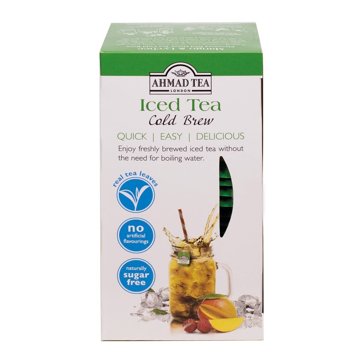 Ahmad Tea Mango & Lychee Cold Brew Green Tea - 20 Teabag Sachets 5