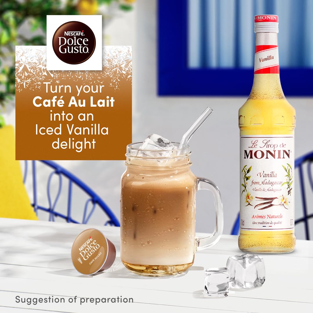NESCAFÉ Dolce Gusto Café Au Lait Coffee Pods - 90 Capsules (3 x 30) for Dolce Gusto Machines
