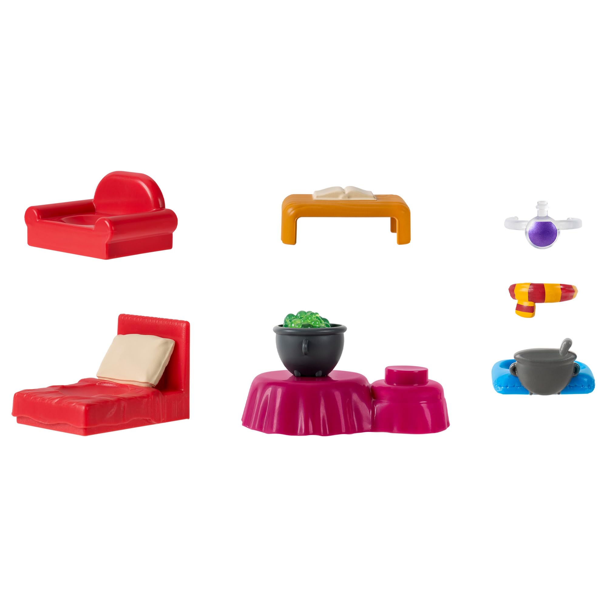 Squish-a-longs Harry Potter Hogwarts Castle Playset with Mini Figures - Severus Snape, Harry Potter, McGonagall, Moaning Myrtle