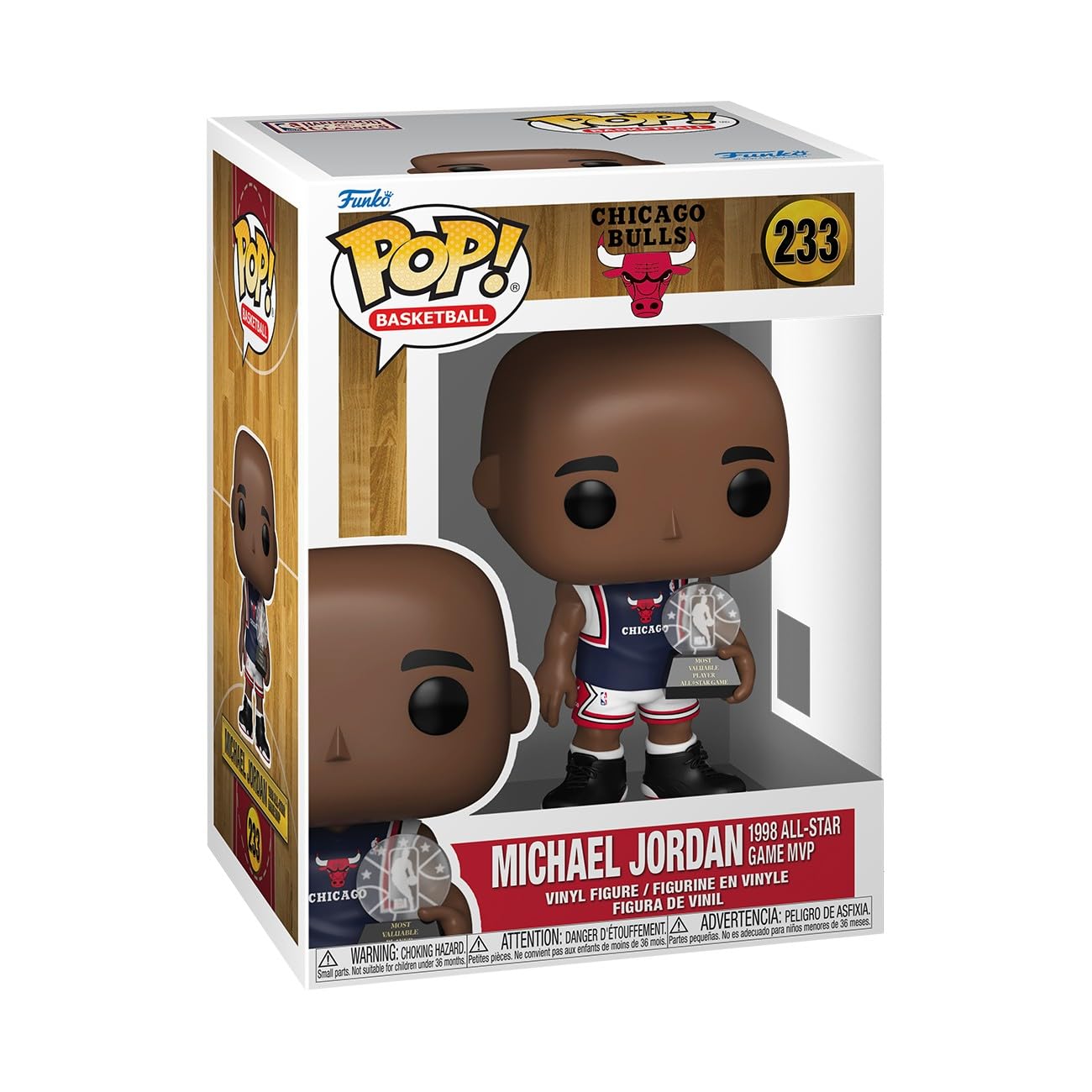 Funko POP! NBA Michael Jordan - 1998 All Star Game MVP Chibi Figure | Vinyl | 3.75 Inches