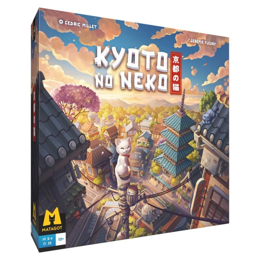 Matagot Kyoto No Neko Board Game | 2-4 Players | Standard Edition