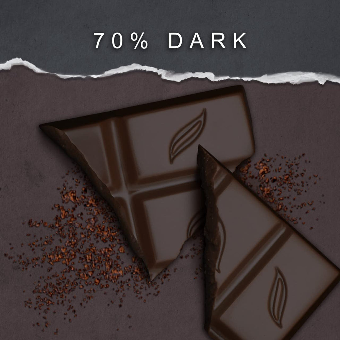 Green & Black's Organic 70% Dark Chocolate Bar, Rich & Intense, 90g (Pack of 15)