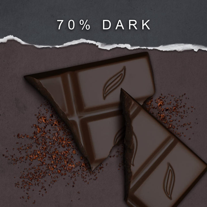 Green & Black's Organic 70% Dark Chocolate Bar, Rich & Intense, 90g (Pack of 15)