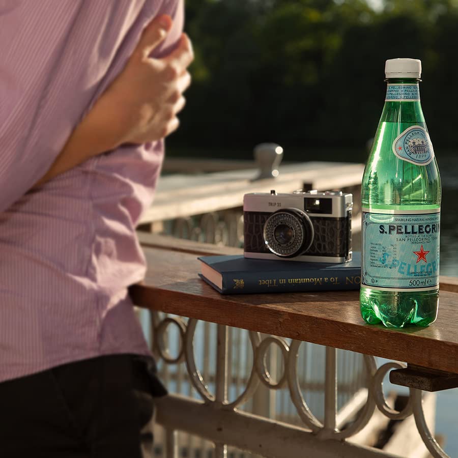 San Pellegrino Sparkling Natural Mineral Water - 500ml Bottle | Naturally Carbonated 3