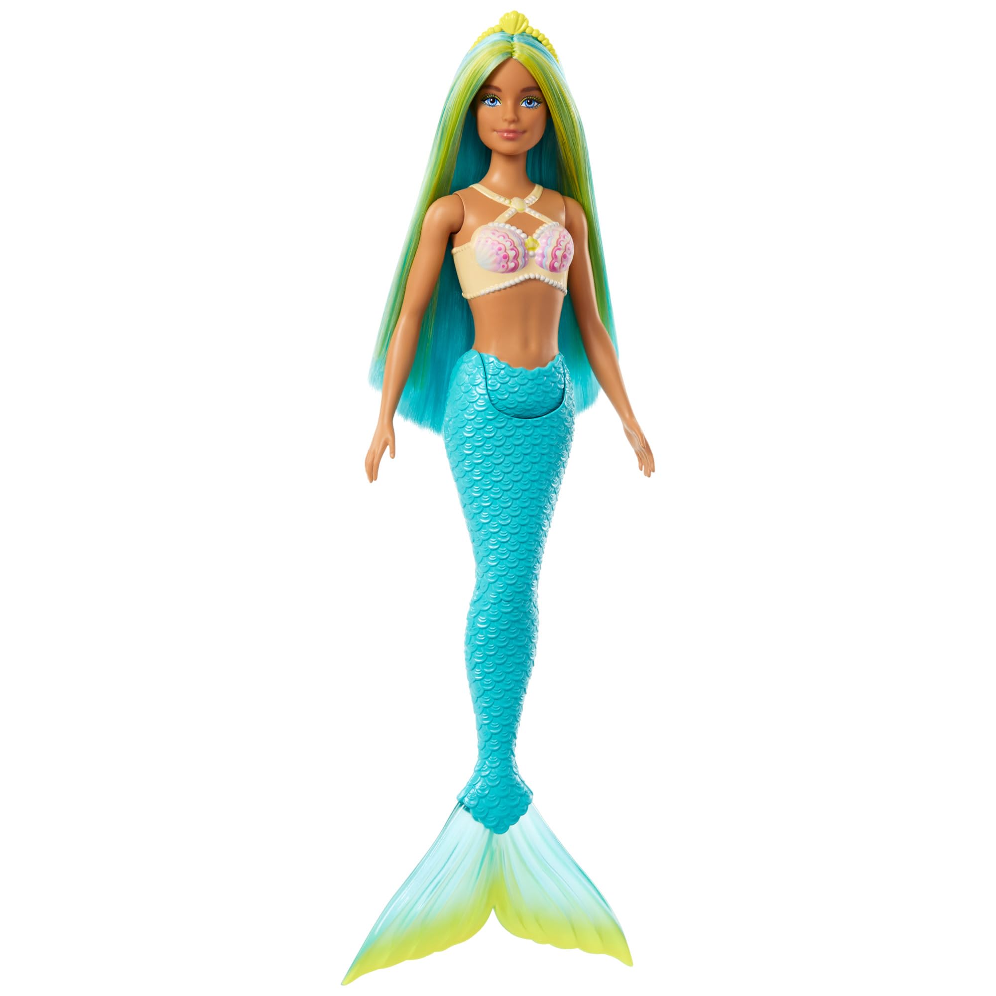 Barbie HRR03 Mermaid Doll with Two-Tone Fantasy Hair and Headband Accessory 4