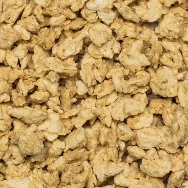 Wholefood Earth TVP Natural Chunks Soya Protein 1 kg | GMO-Free | High Protein | Source of Fibre | Vegan