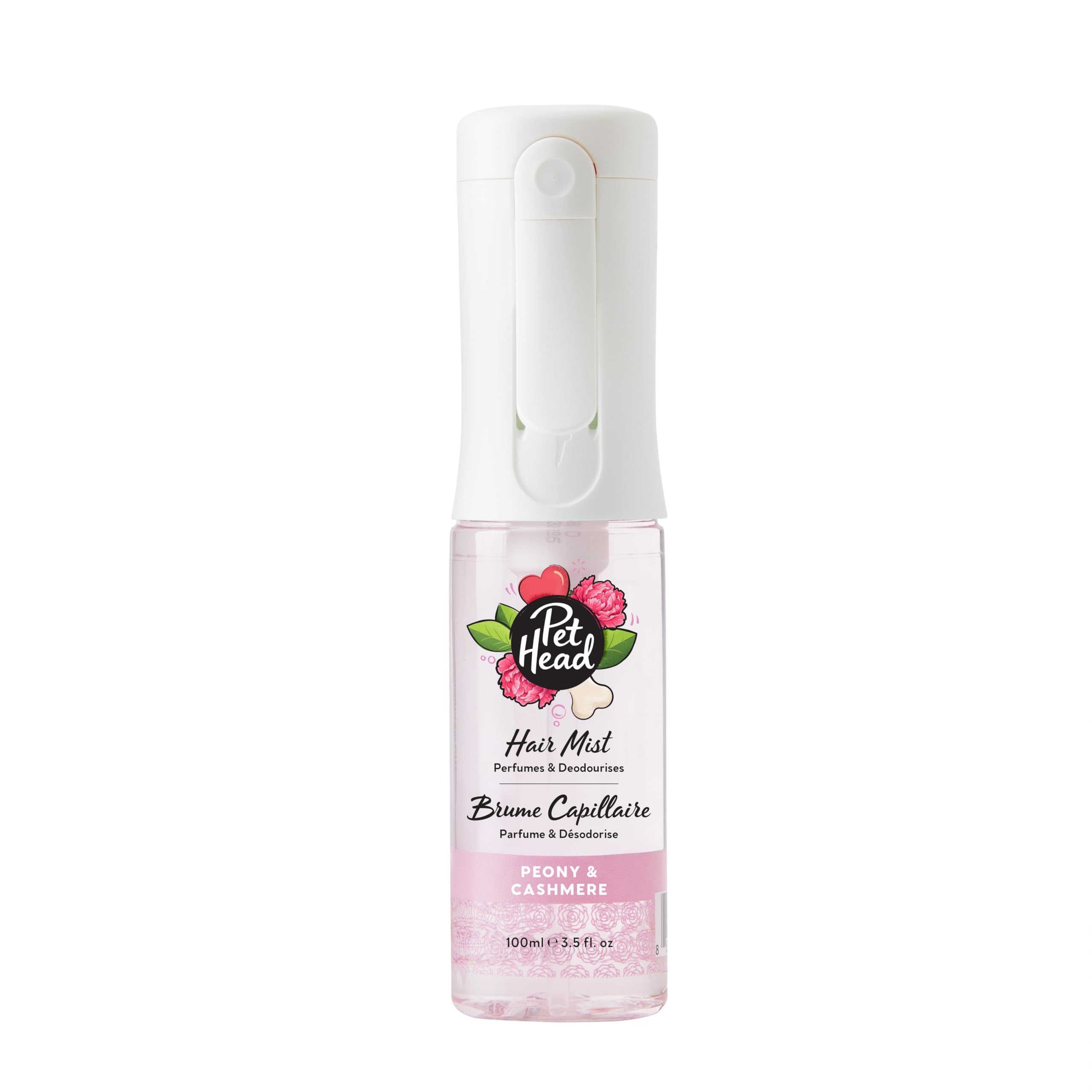 Pet Head Dog Hair Mist - Peony & Cashmere Fragrance | Alcohol-Free | 100 ml