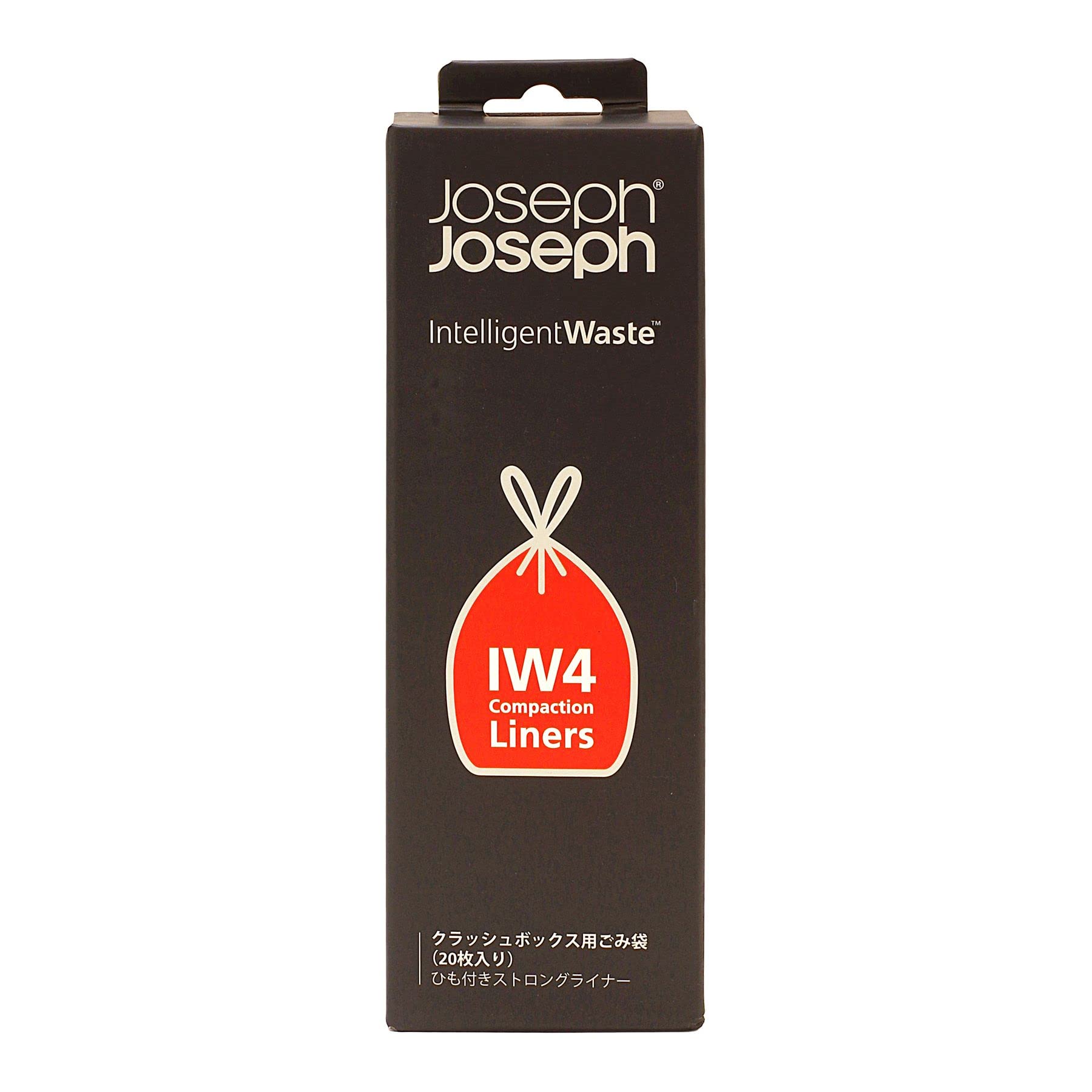 Joseph Joseph IW4 Bin Liners - 50L Capacity, Pack of 20, Transparent | Extra Strong HDPE