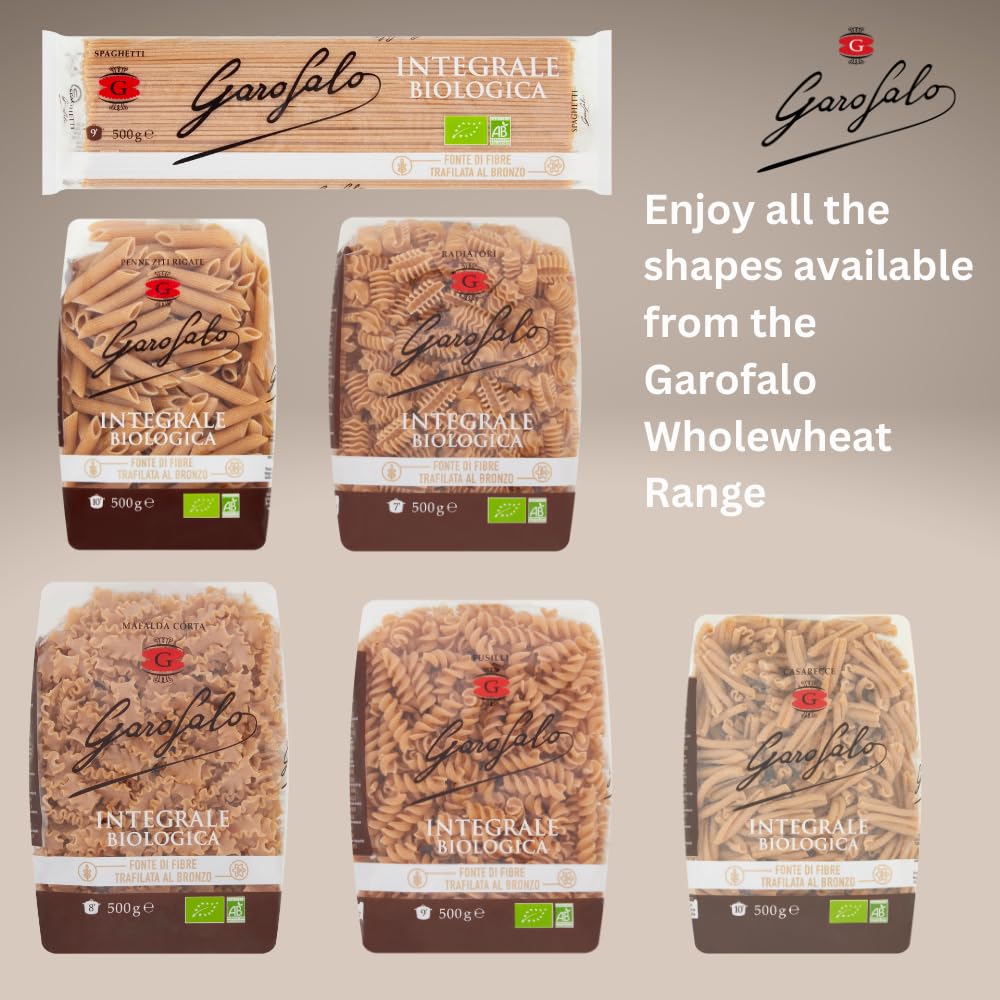 Garofalo Wholewheat Organic Mafalda Corta Italian Pasta, 500g 4
