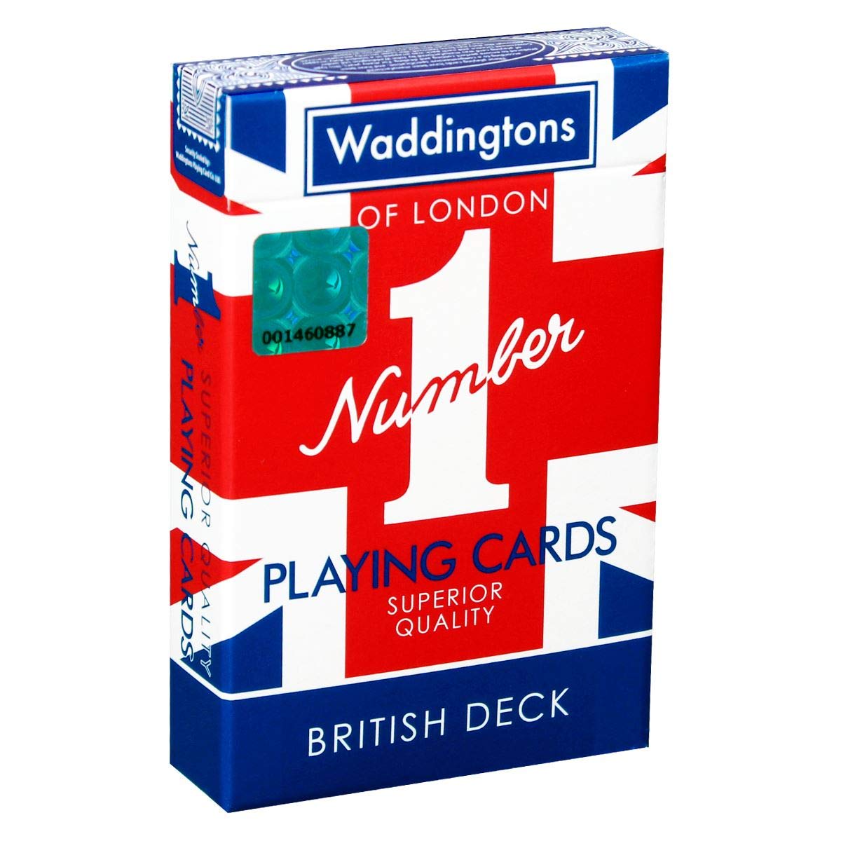 Waddingtons Number 1 Playing Cards - Union Jack Design | Linen Finish | Unisex Adult 1