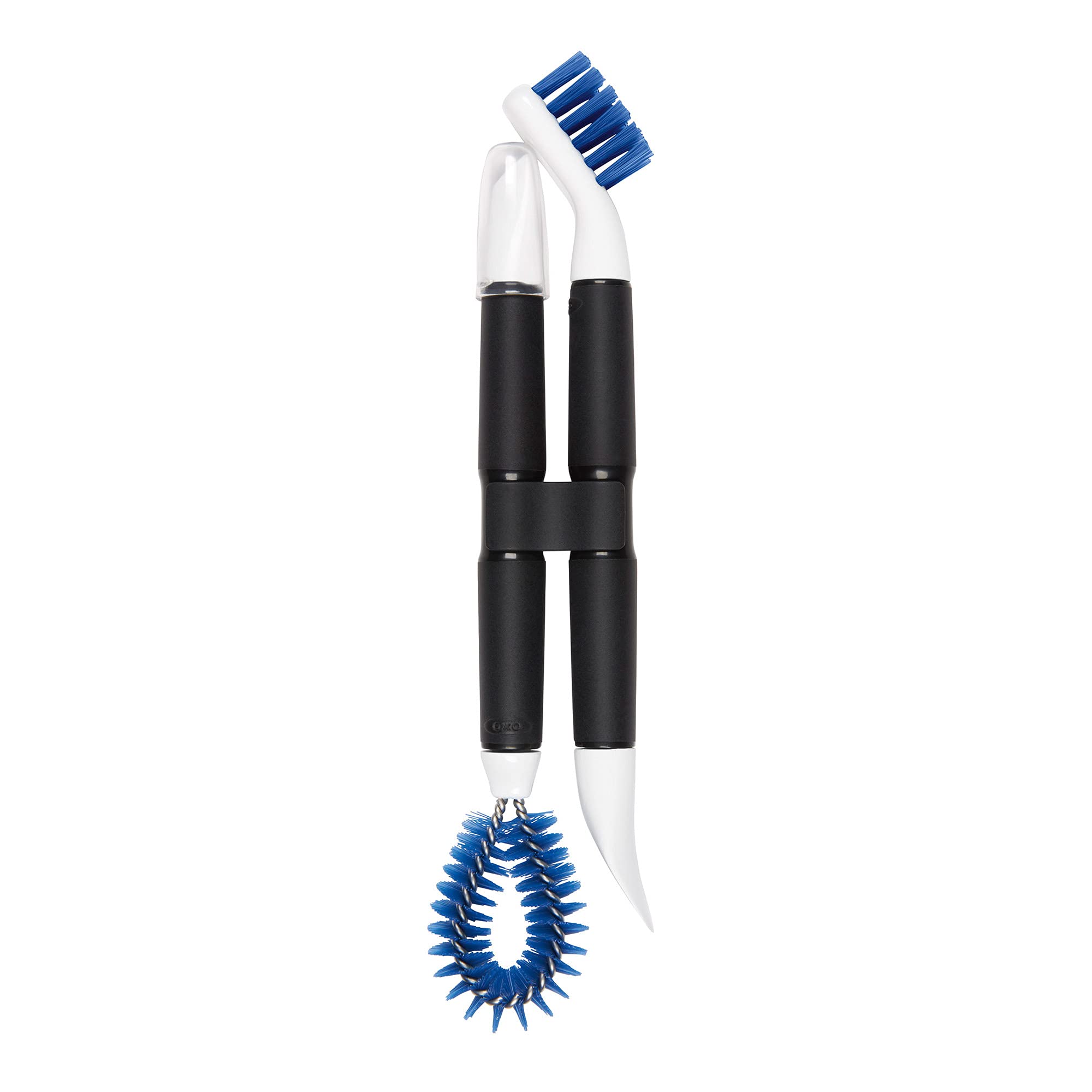OXO Good Grips Kitchen Appliance Cleaning Set with Durable Nylon Bristles and Scrapers | Black