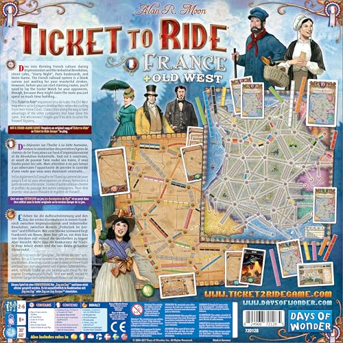 Days of Wonder Ticket to Ride France Board Game Expansion