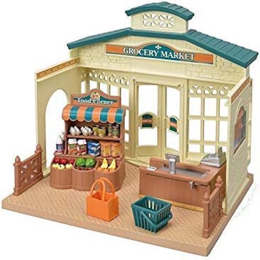 Sylvanian Families Grocery Market Playset - 20-Piece Role Play Set for Ages 3+ 1