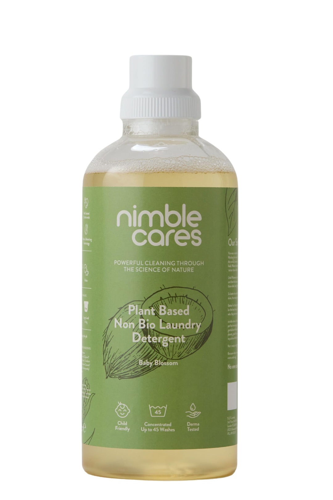 Nimble Cares - Plant Based Non Bio Laundry Detergent Baby Blossom 1000ml