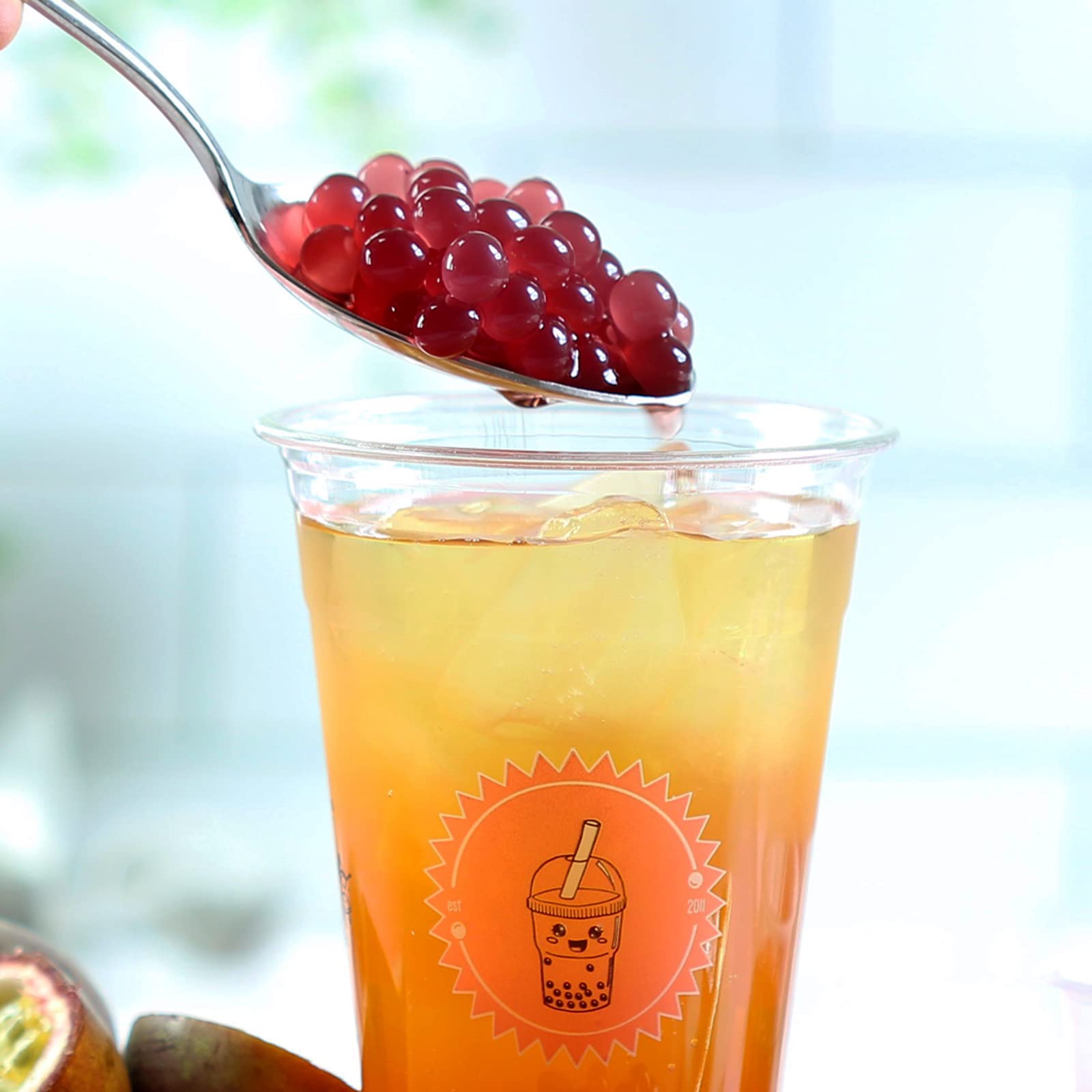 The TeaShed Popping Boba Gift Set - 3 Flavours Real Fruit Juice Boba | Vegan Friendly 2