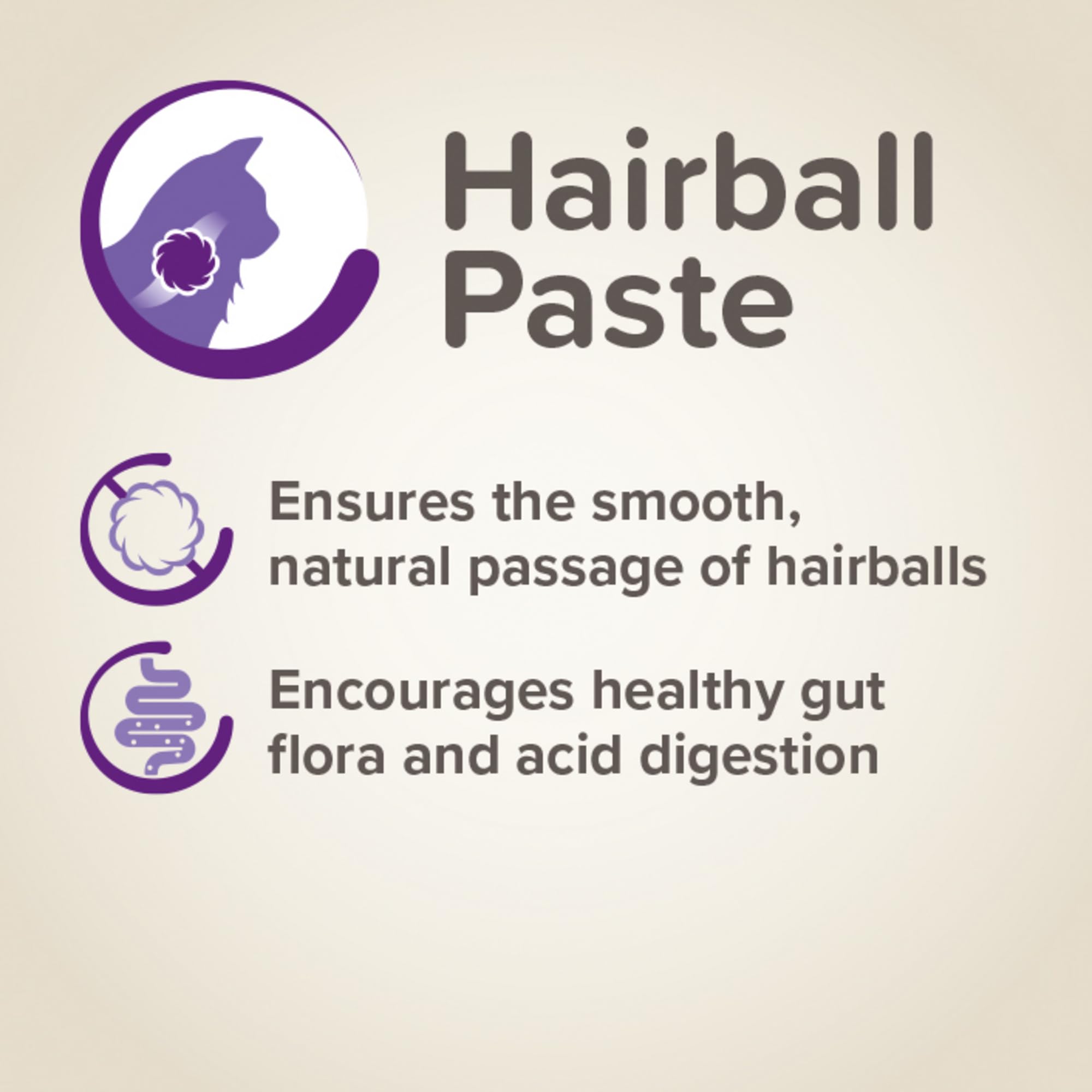 Beaphar Hairball Paste for Cats - 2-in-1 Malt & Prebiotic Formula | 100g