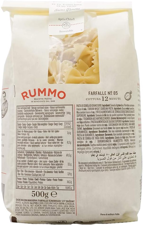 Rummo Farfalle Pasta No.85, 500 g 4