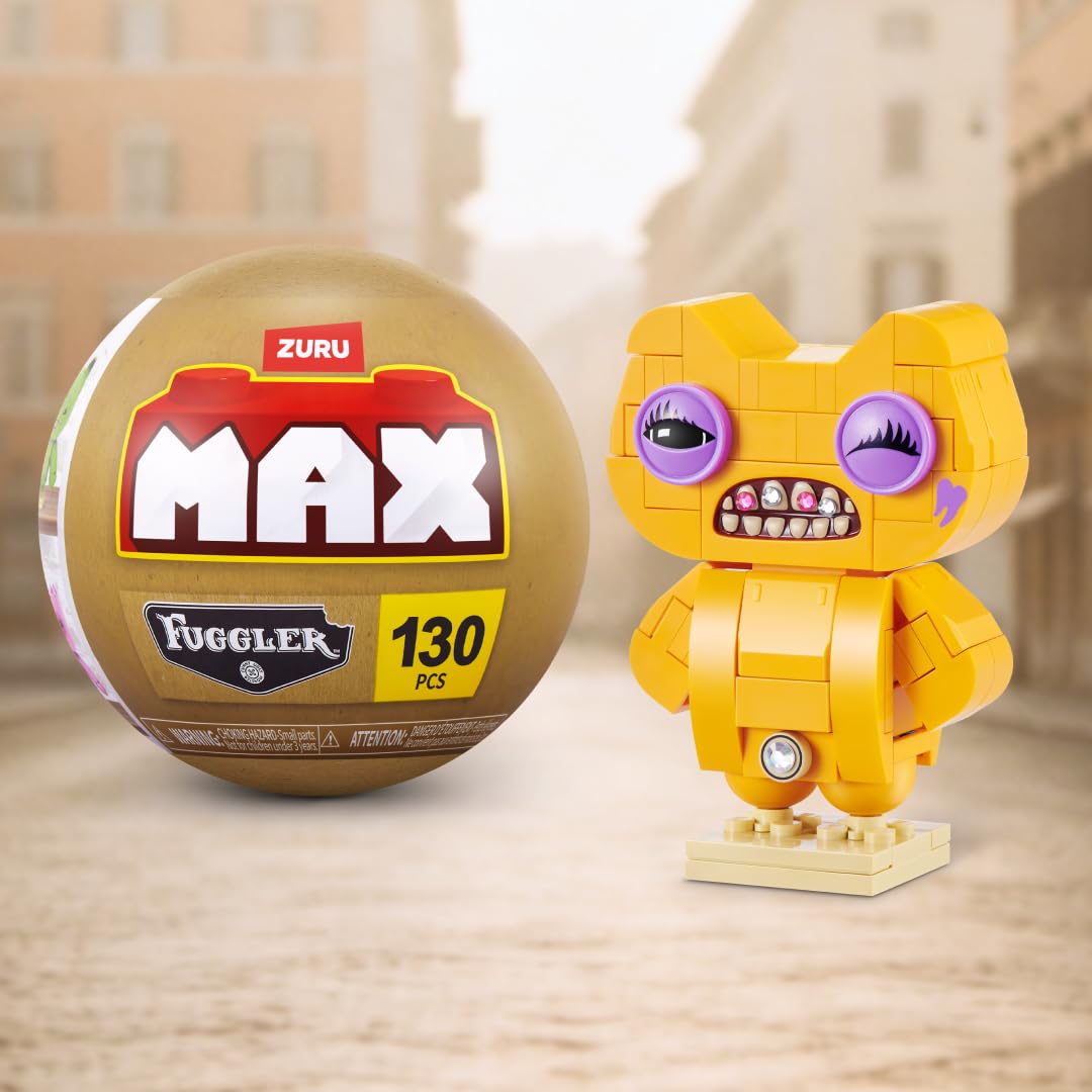 Max Build More Fuggler Baddies Building Set - Collectible Monster Figures | 186 Bricks | Ages 8+
