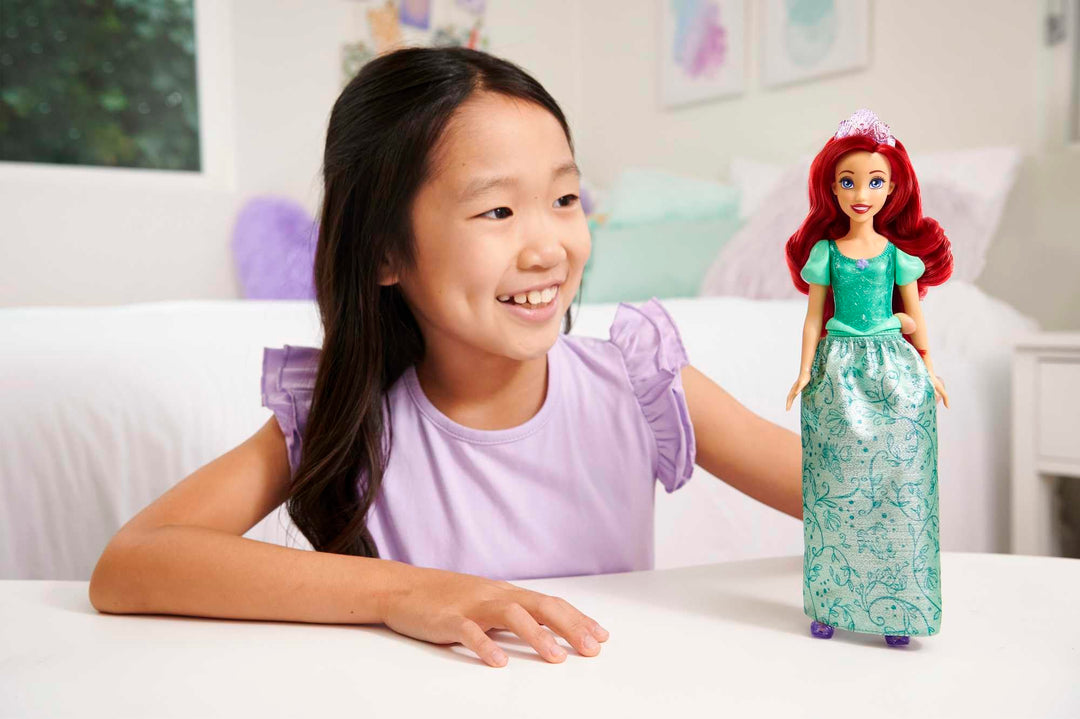 Mattel Disney Princess Ariel Posable Fashion Doll with Sparkling Outfit & Accessories, HLW10