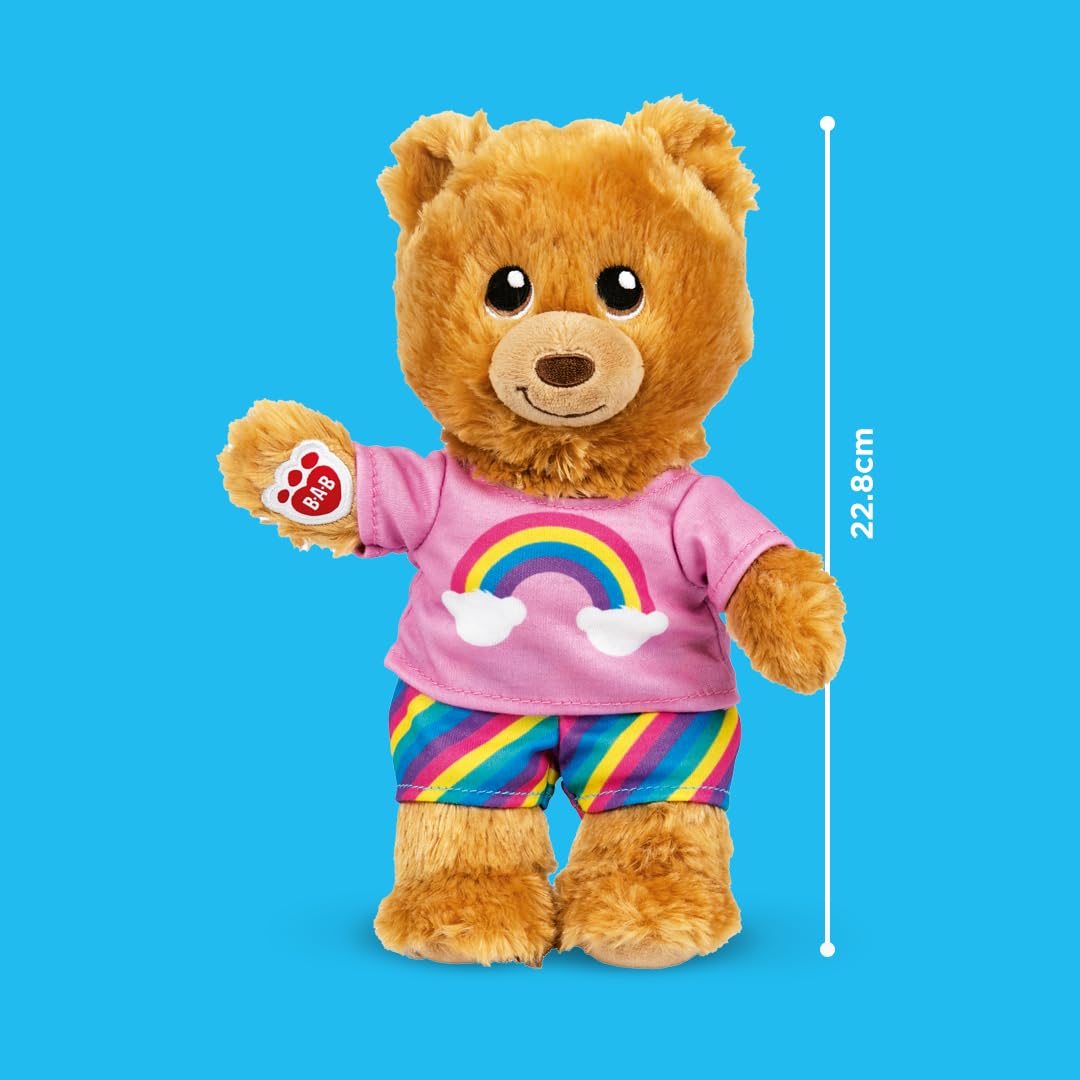 Casdon Build-A-Bear Workshop Furtastic Toy Bear & Outfit Assortment - Rainbow Style 13