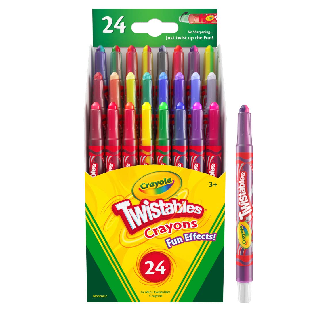 CRAYOLA Twistables Special Effects Crayons - 24 Pack | No Sharpening Needed | Ages 3+