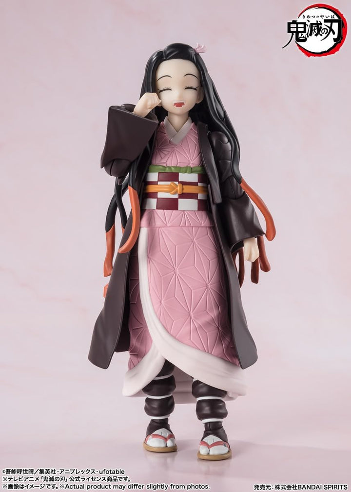 BANDAI SPIRITS S.H. Figuarts Demon Slayer: Kimetsu no Yaiba - Nezuko Kamado Action Figure (BAS66476)