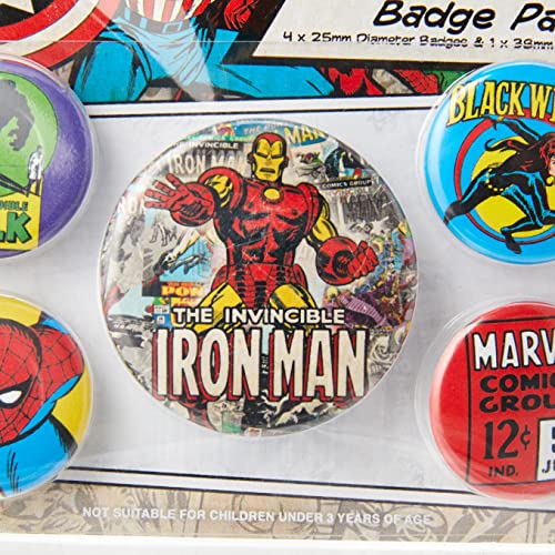 Pyramid International Marvel Retro Iron Man Badge (10 x 12.5 cm)