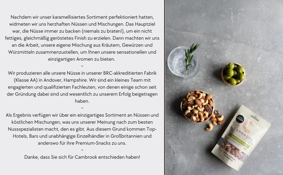 C Cambrook Black Truffle & Sea Salt Baked Mixed Nuts with Almonds, Cashews, Macadamias & Pecans 6