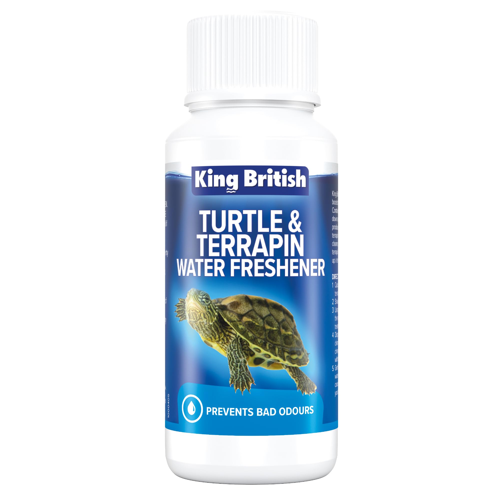 King British Turtle & Terrapin Water Freshener - 100ml Liquid for Cleaner Water | Ammonia & Nitrite Removal