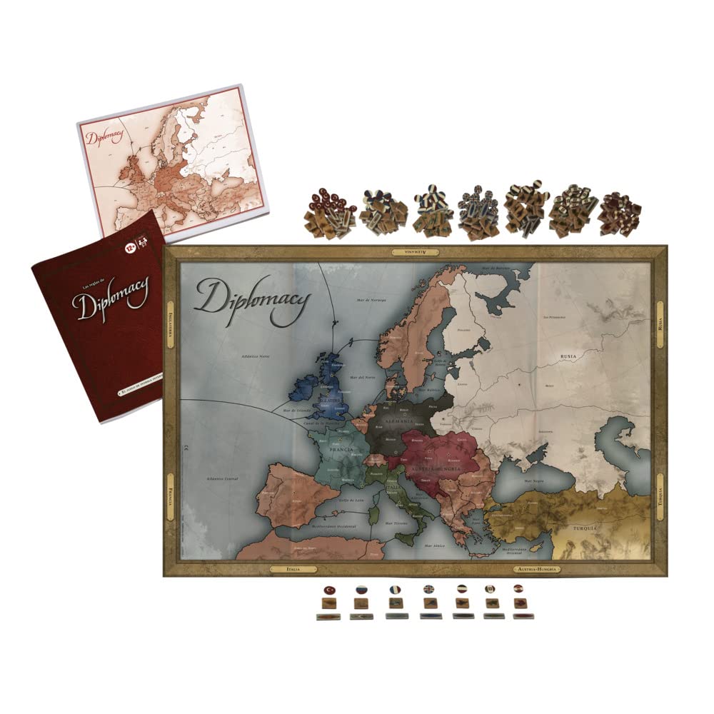 Avalon Hill Diplomacy Board Game, Multicoloured