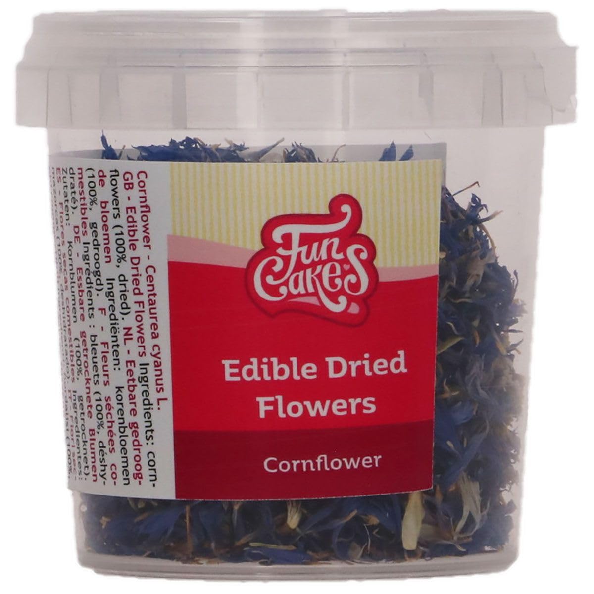 FunCakes Edible Dried Flowers - Cornflower Blue Cake Decoration 1