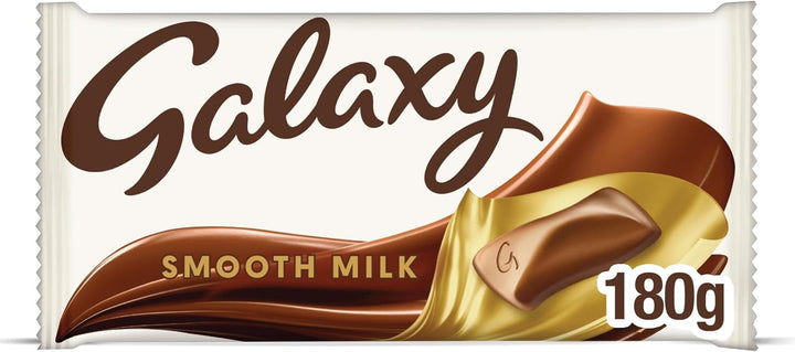 Galaxy Smooth Milk Chocolate Bar, Sharing Chocolate, 180g