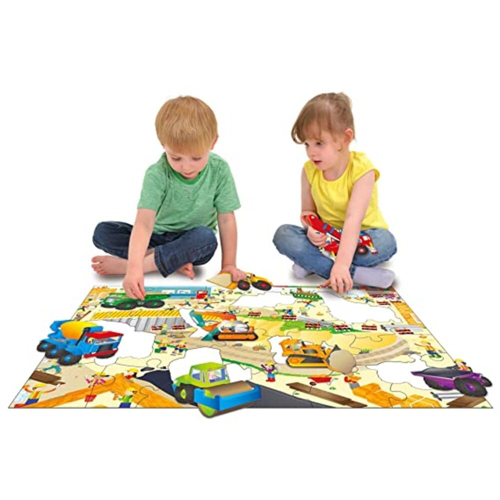 Galt Toys, Giant Floor Puzzle - Construction Site, Floor Puzzles for Kids, Ages 3 Years Plus 2