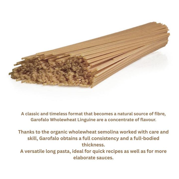 Garofalo Organic Wholewheat Linguine Italian Pasta, 500g