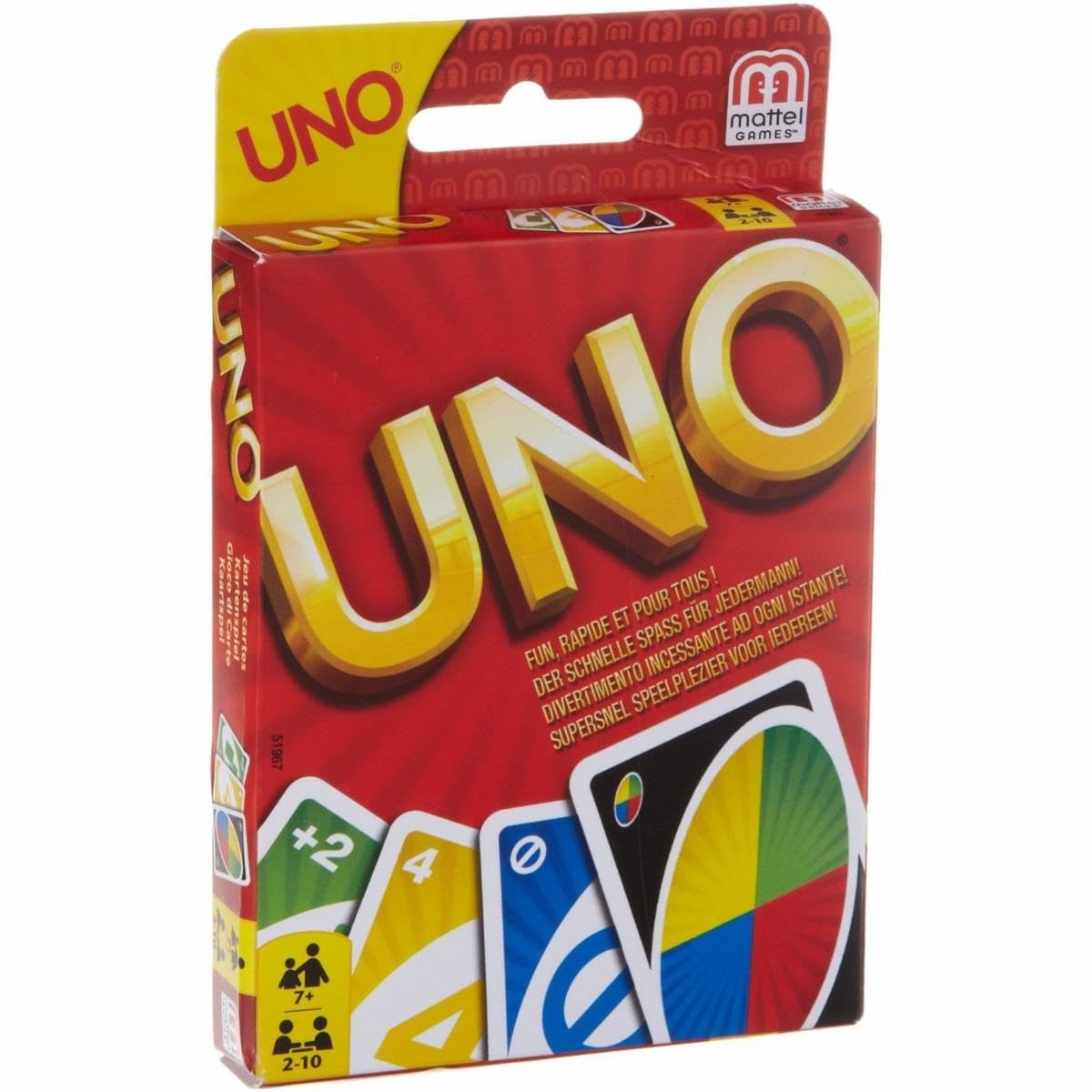Mattel UNO Card Game - 112 Cards | Portable | Multiple Languages 1