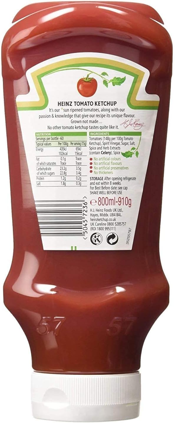 Heinz Tomato Ketchup, 910g Glass Bottle 7