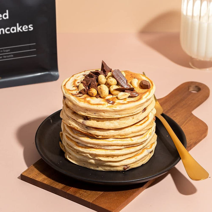 THE PROTEIN WORKS Loaded Protein Pancake Mix - High Protein, Low Sugar with Tri-Protein Blend