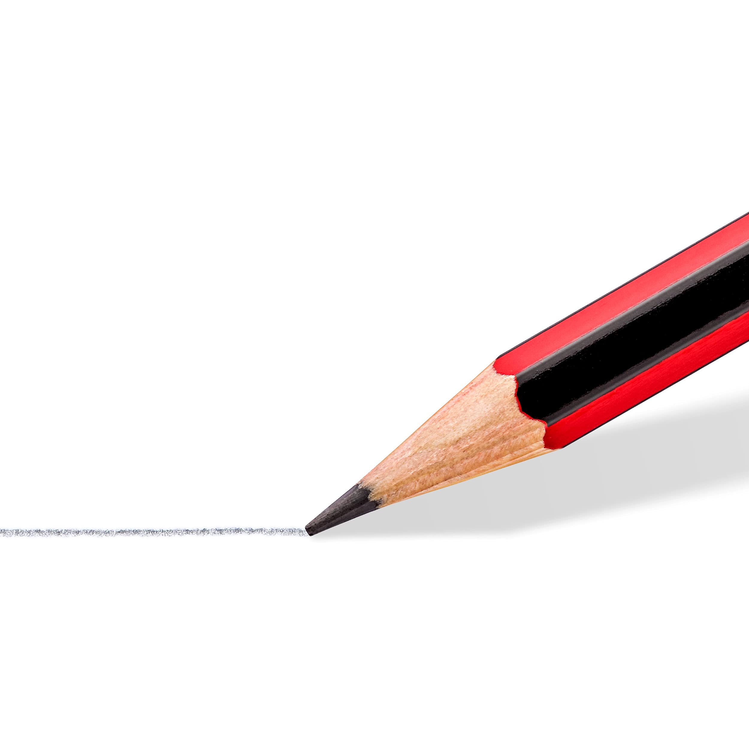 STAEDTLER Tradition Sketching Pencil (61 110C6) - 2B Hardness, Erasable, Black | Pack of 6 3