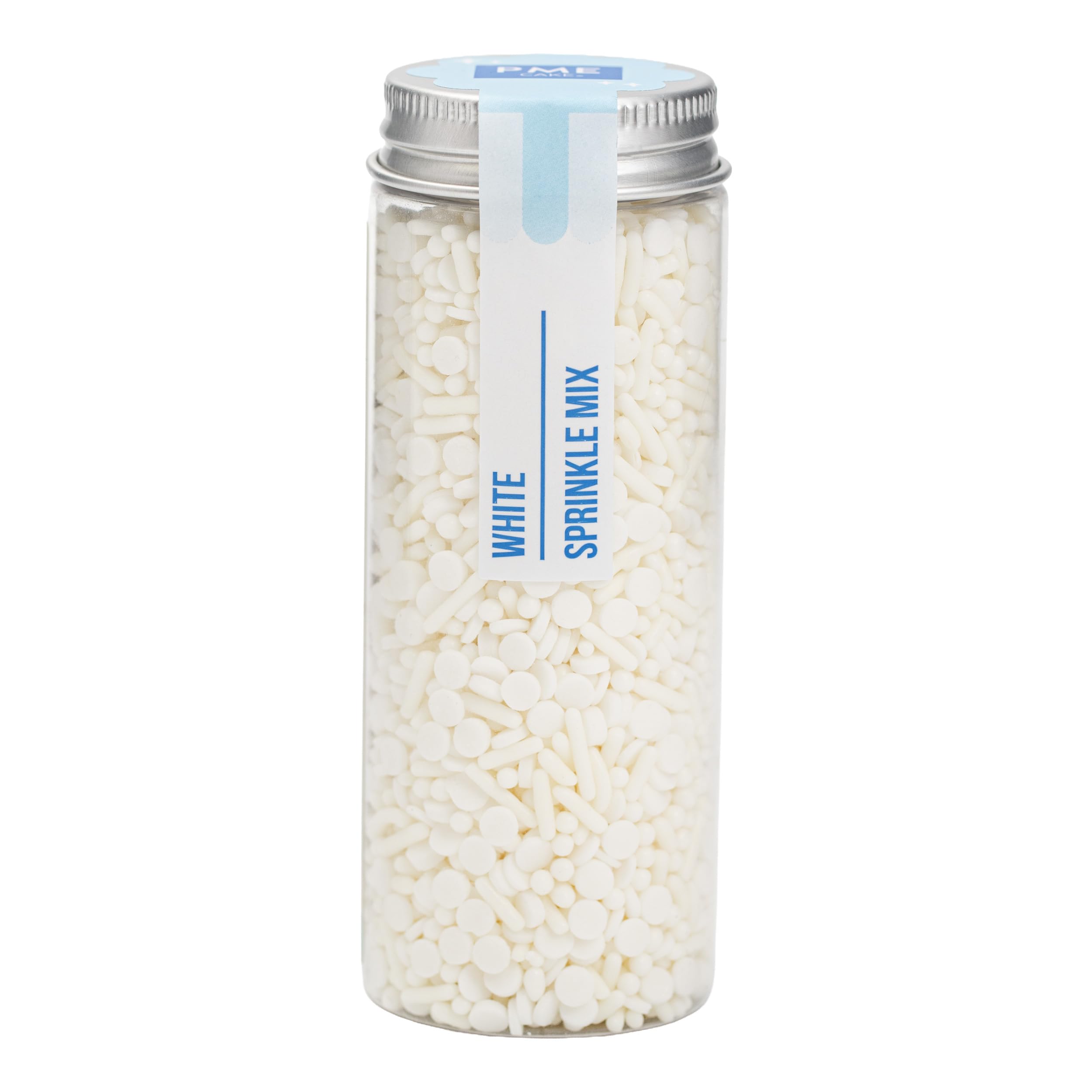 PME Cake Sprinkle Mix - White Decorative Sprinkles | 76g / 2.68oz