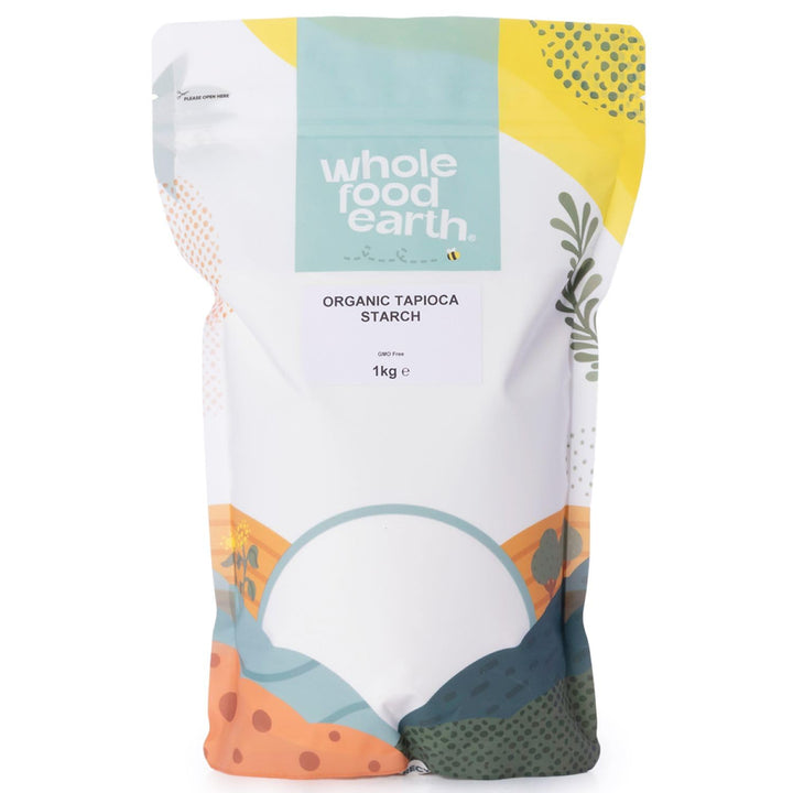Wholefood Earth Organic Tapioca Starch – 1 kg | GMO Free | Certified Organic