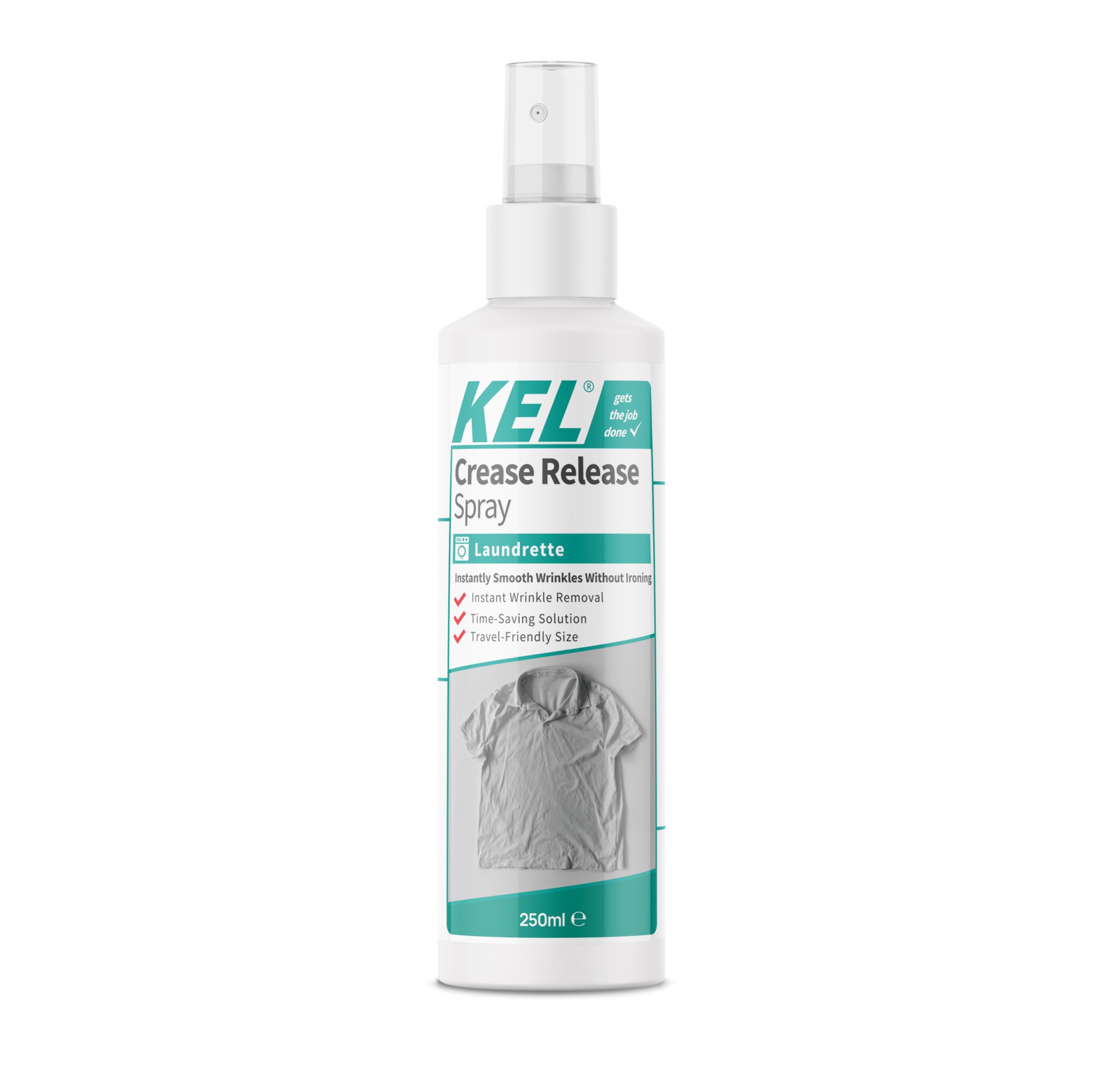 KEL Crease Release Spray - Instant Wrinkle & Odour Remover, Cotton Fresh Scent, 250ml