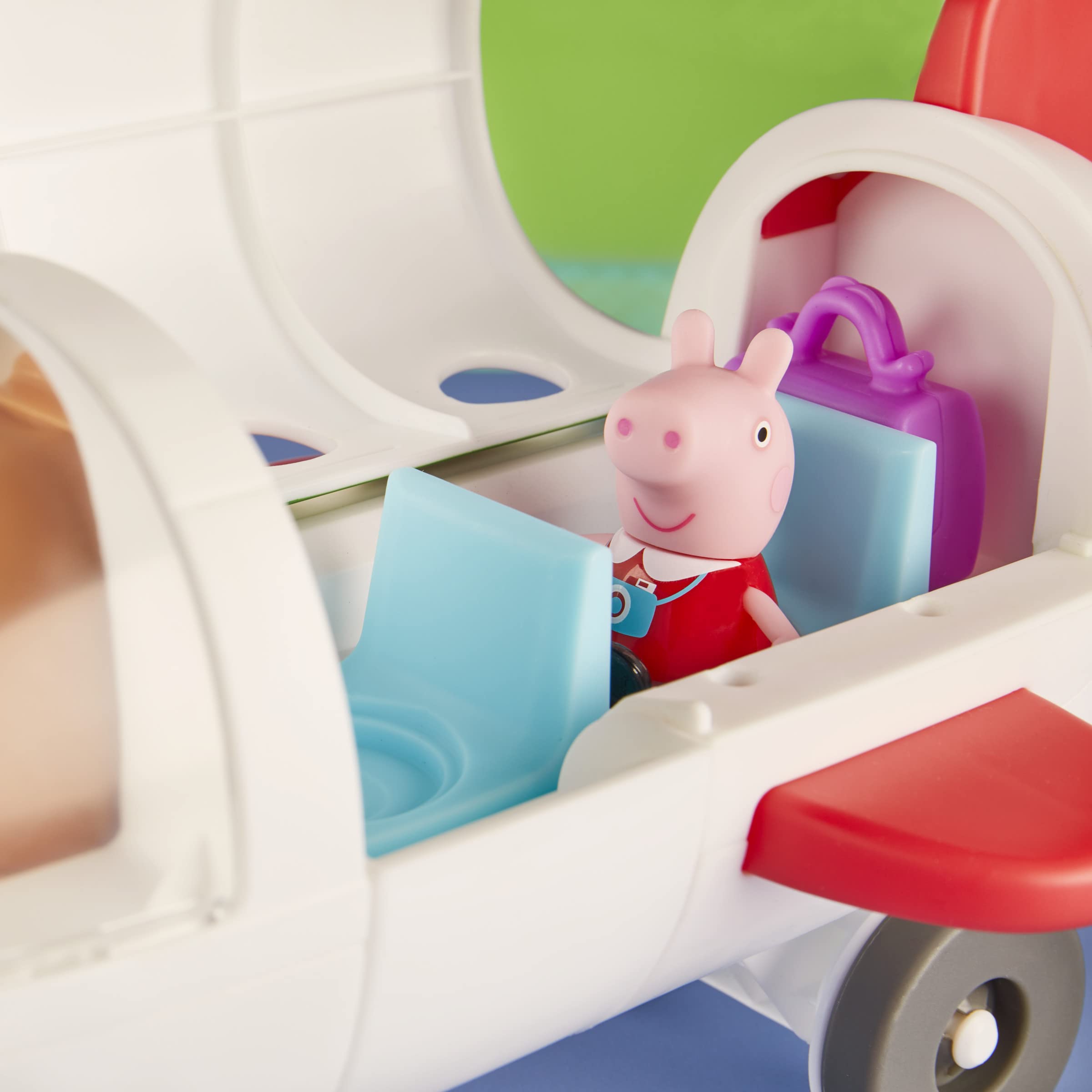 Peppa Pig Air Peppa Airplane Playset - Rolling Wheels, Opening Features, 1 Figure, Ages 3+ 4