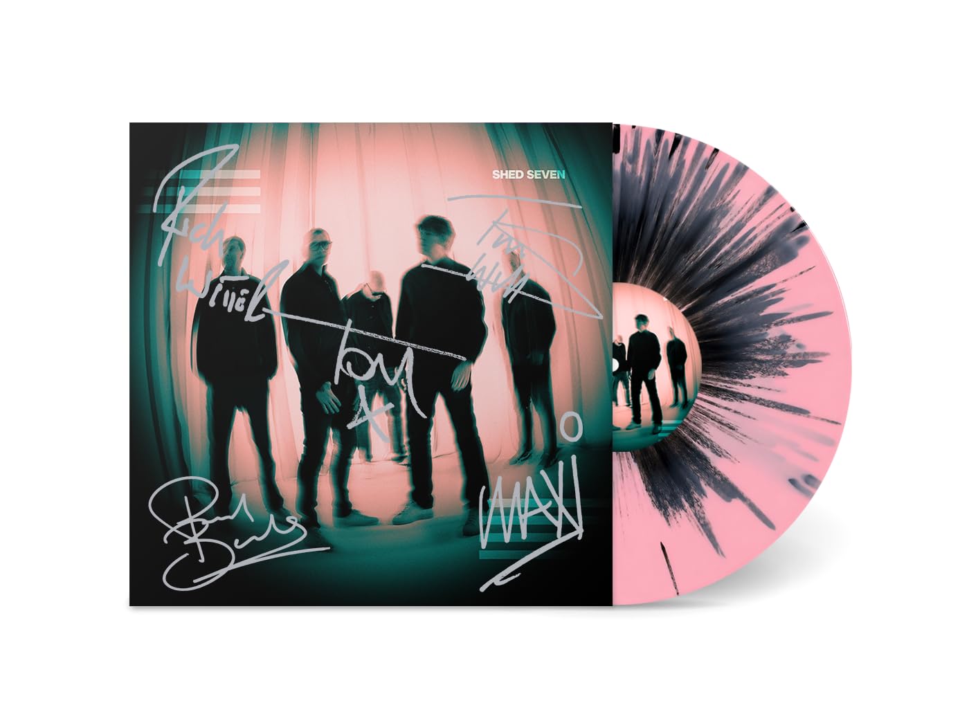 Shed Seven - Shed Seven [Amazon UK Exclusive Signed Pink & Black Splatter Vinyl] 1