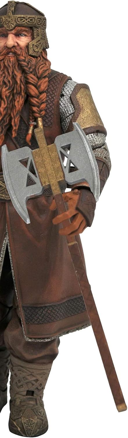 Lord of the Rings Gimli Action Figure - 7-Inch Collectible with 16 Points of Articulation, Ages 14+