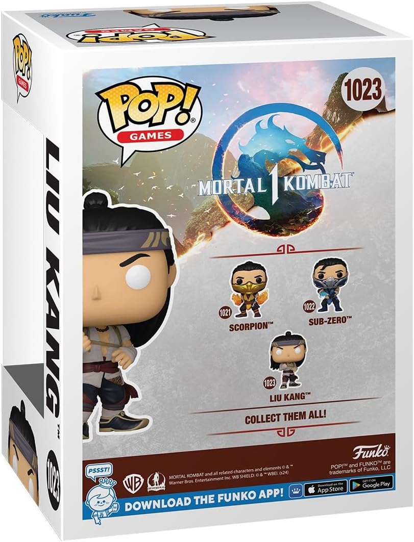 Funko Pop! Games Mortal Kombat - Liu Kang Vinyl Figure (God of Fire)