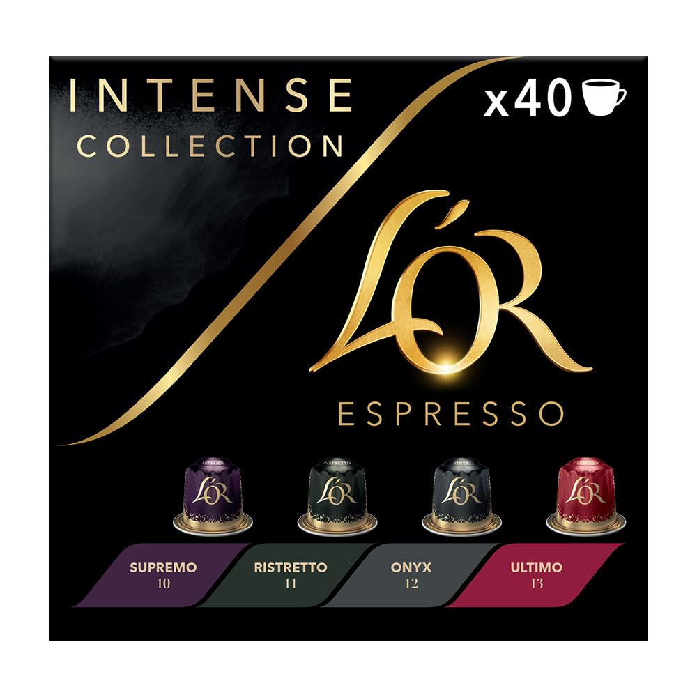 L'OR Espresso Intense Variety Box - 40 Recyclable Coffee Pods for Nespresso®* Compatible Machines 1
