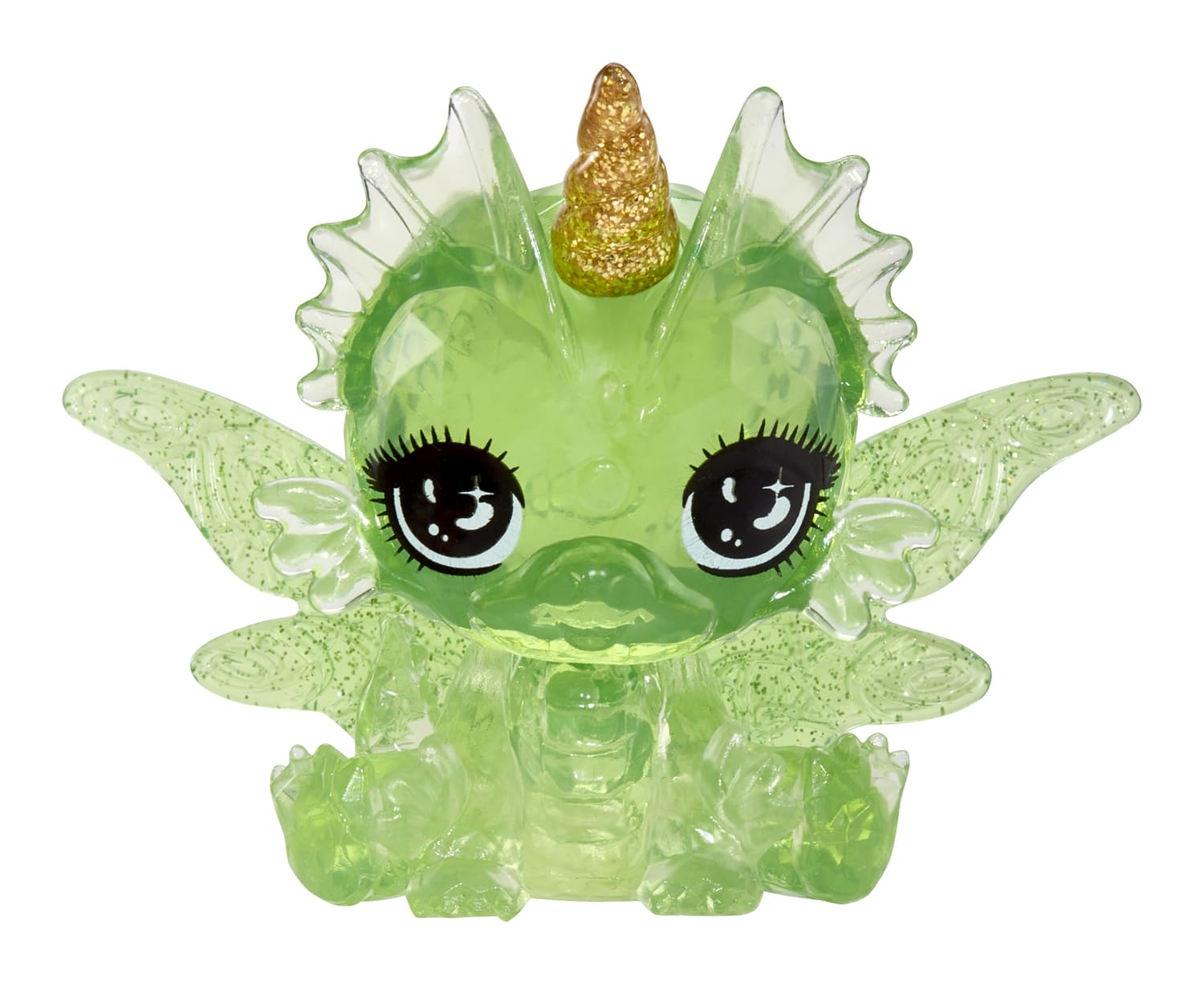 Rainbow High Littles Rainbow Fantasy Fairies & Pet - Emerald Green 14cm Posable Doll with Interchangeable Fairy Wings, Magical Dragon Pet - Ages 3+ 2